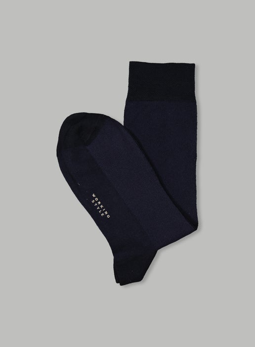 Working Style | Black Cotton Socks | Black