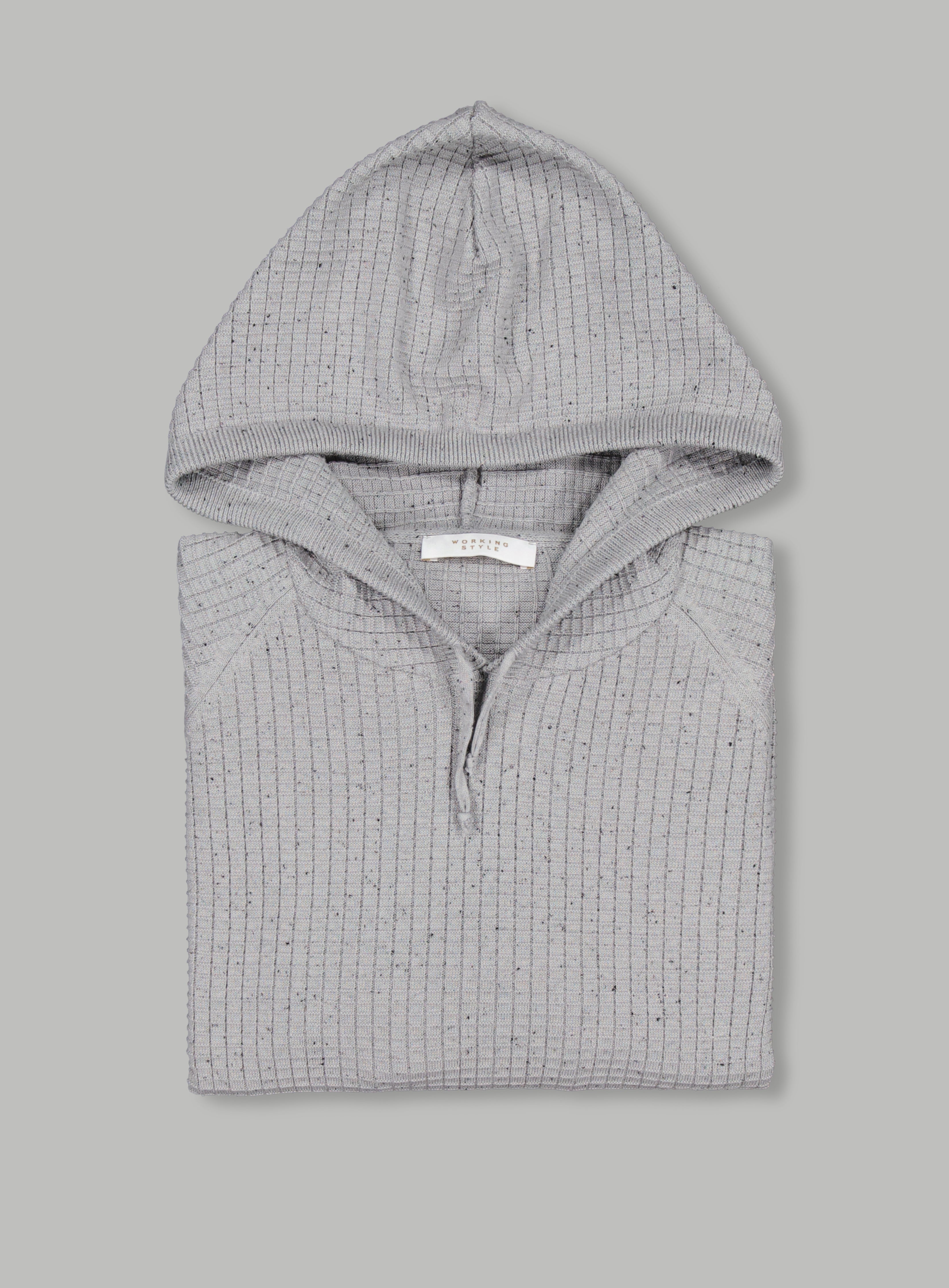 Ribbed hoodie on sale