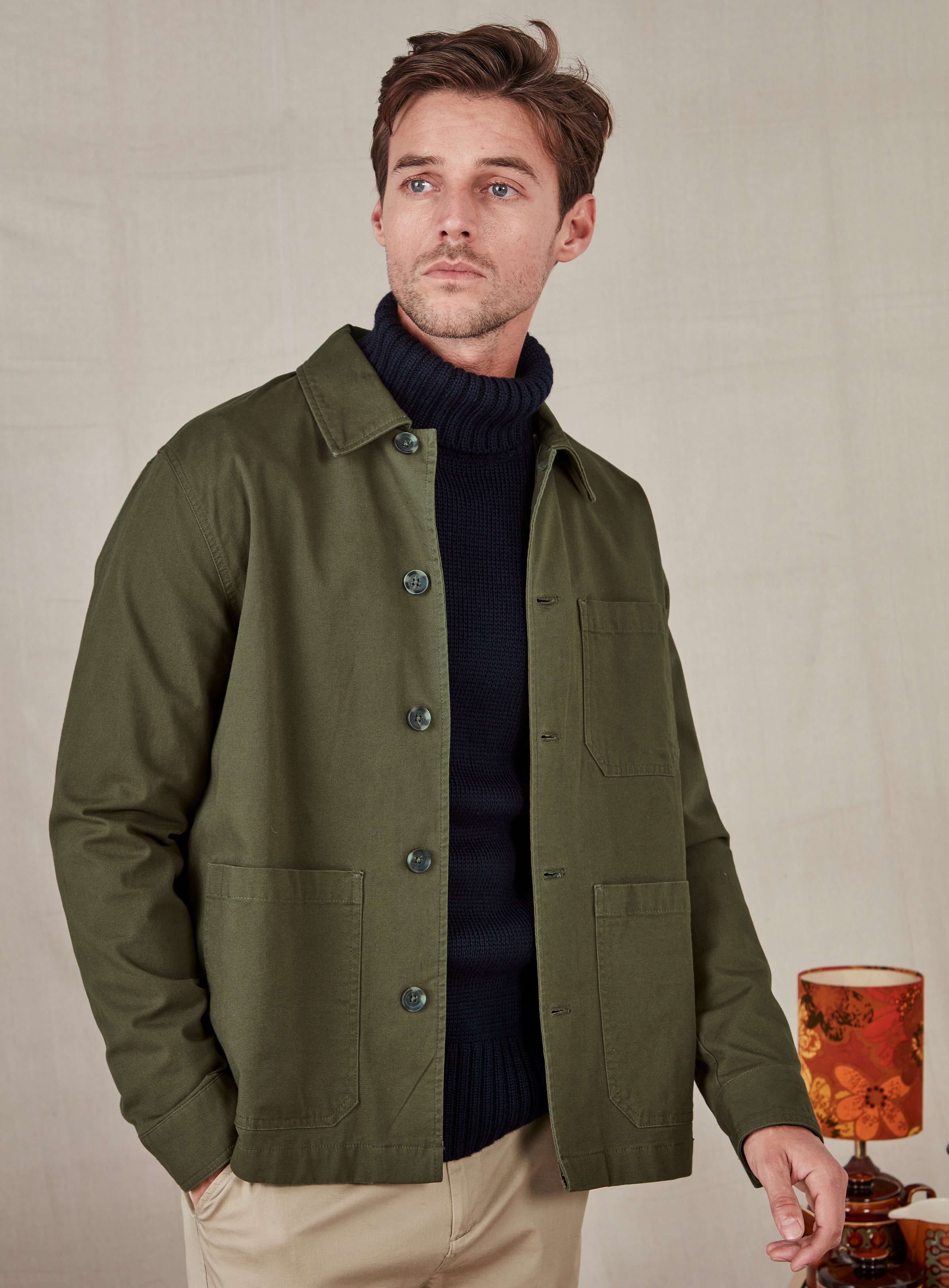 Olive green outlet work jacket