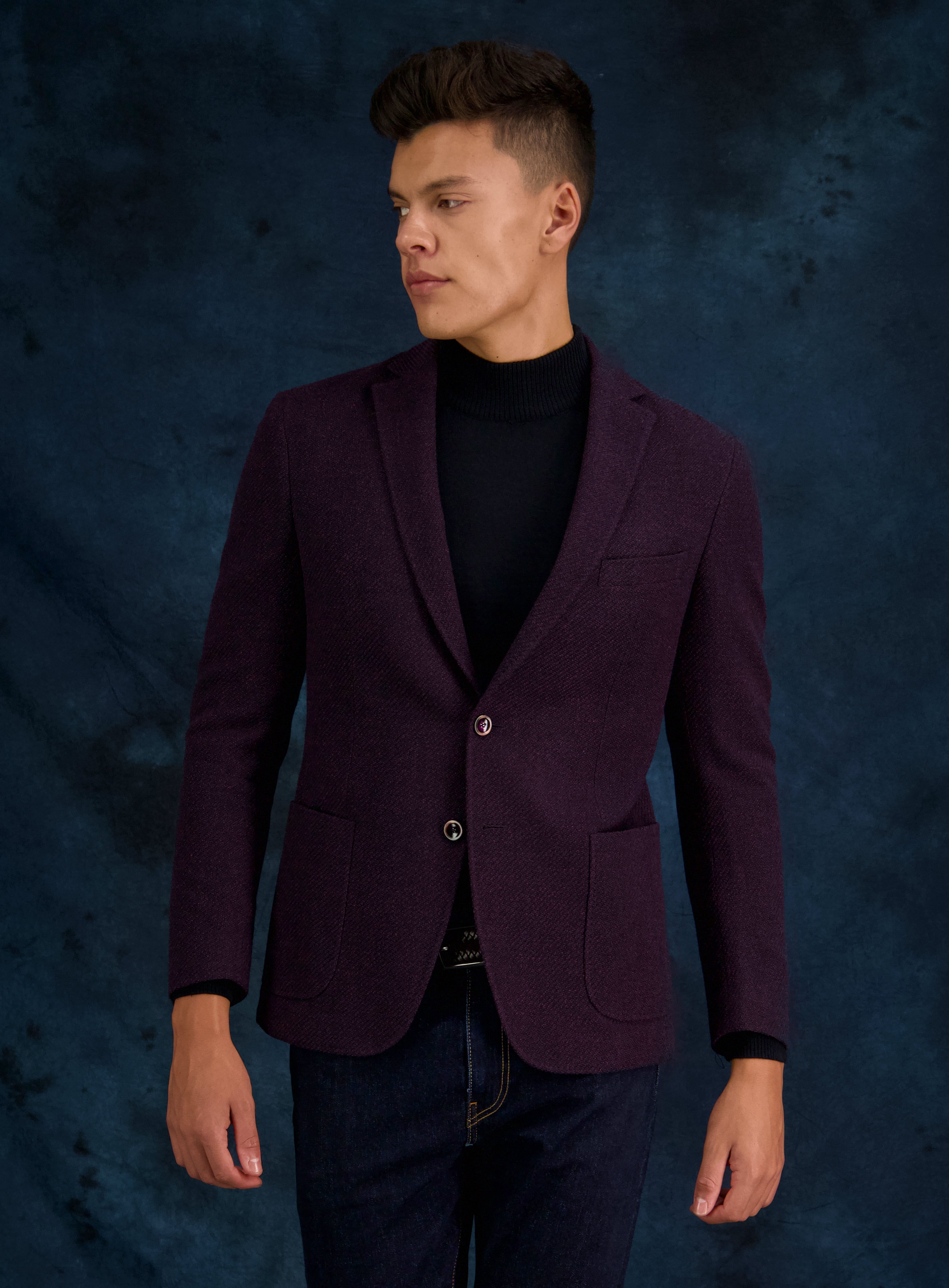 Men on sale burgundy blazer