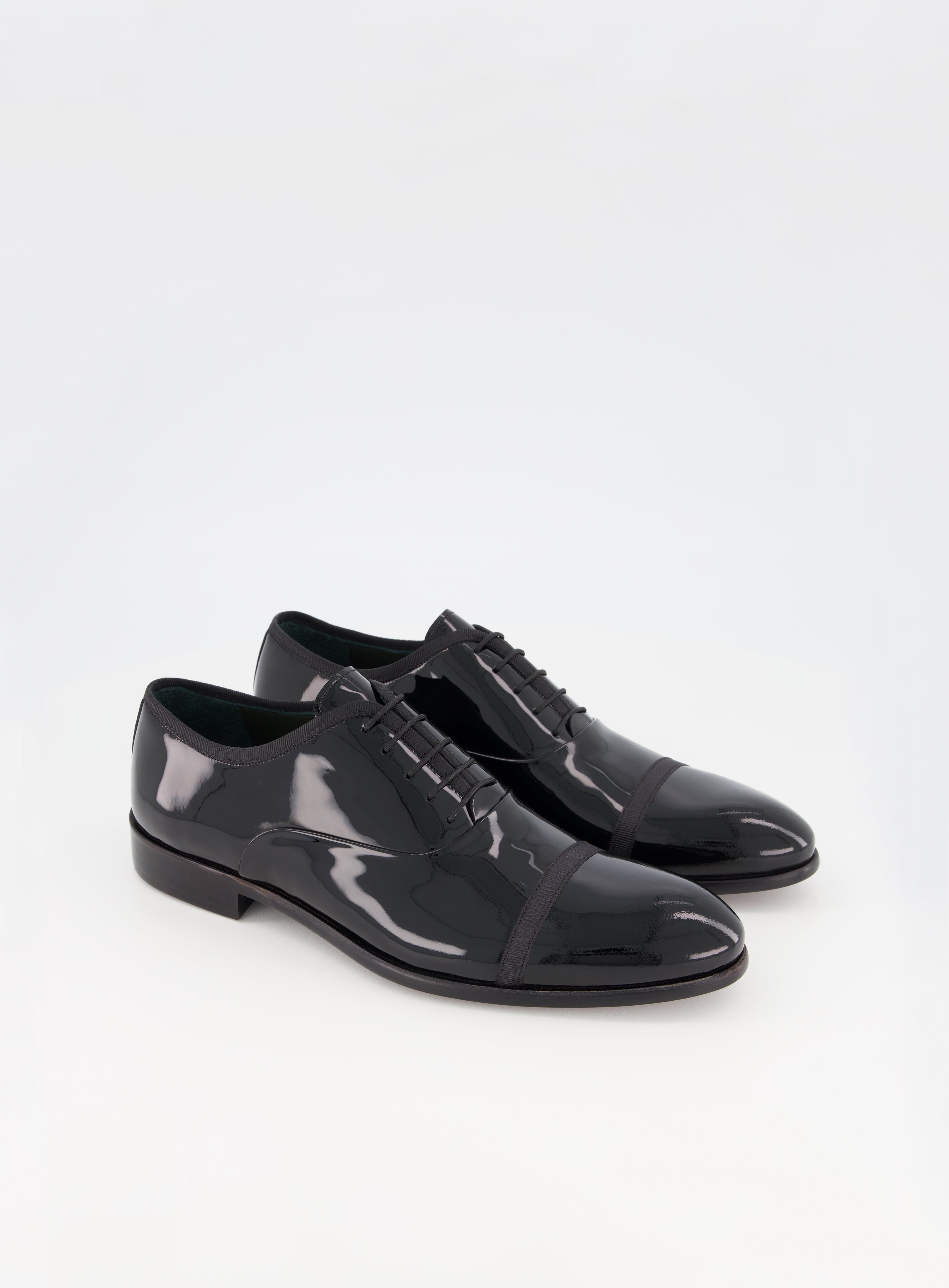 Stewart Black Patent Leather Dinner Shoes