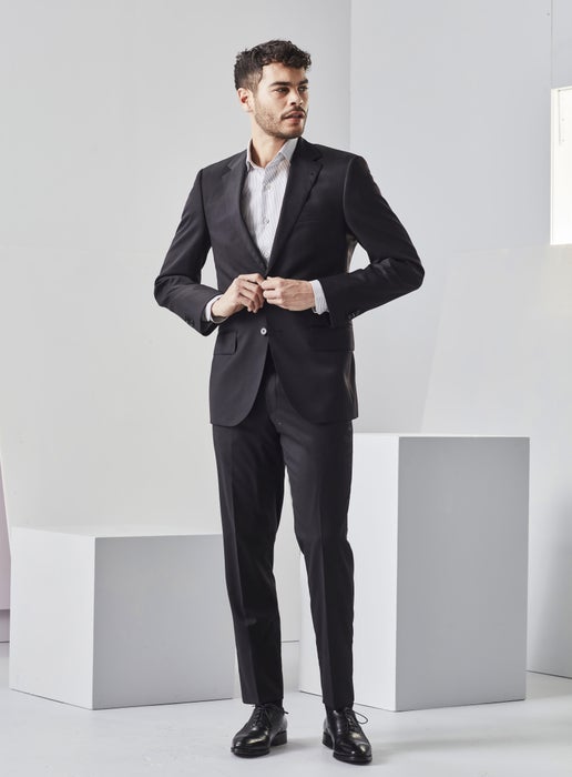 Thom Plain Black Suit | Working Style
